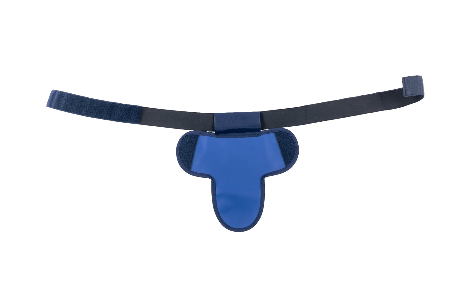 Patientenschutz, Roentgenschutz Flexibler Gonadenschutz mit Stretch-Hüftgürtel (Stehaufnahmen) Modell T-Shield, Flexible gonadal protection with stretch hip belt for upright positioning - Dr. Goos Suprema GmbH