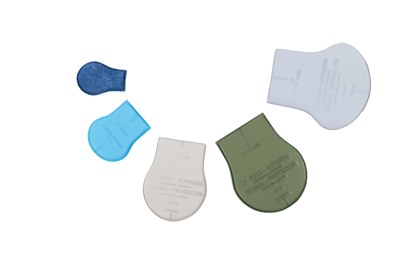 Patientenschutz, Röntgenschutz, Ovarial protector, Ovarian protector Modell OP -Dr. Goos Suprema