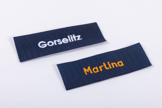 Beschriftung auf Röntgenschürzen, Labeling on our X-ray protective clothing - Dr. Goos Suprema GmbH